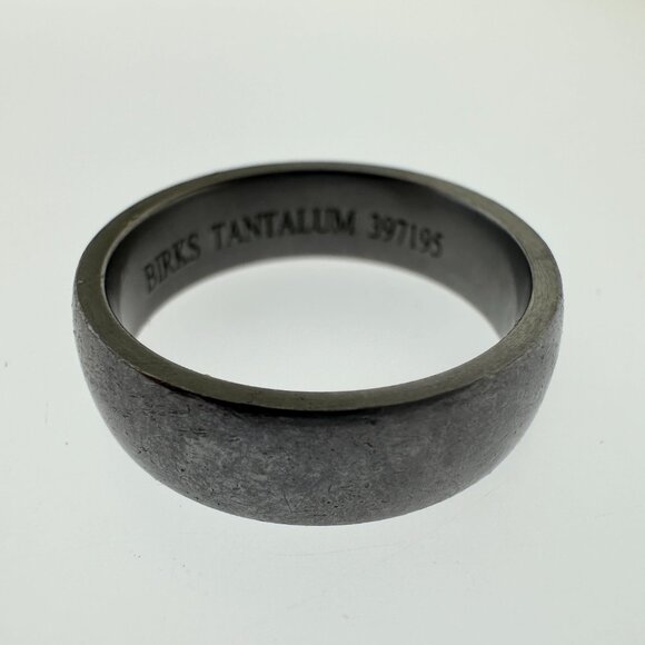 Birks Men's Tantalum Wedding Ring - Comfort Fit - Size 8.5 - Picture 3 of 11